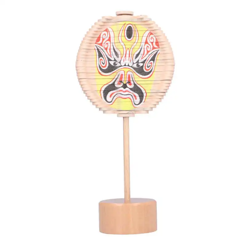 Деревянная вращающаяся игрушка Пекинская опера косметические элементы