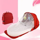 Портативное детское мобильное устройство для путешествий, детское гнездо для новорожденных, многофункциональная складная кровать, детский складной стул с игрушками и москитной сеткой