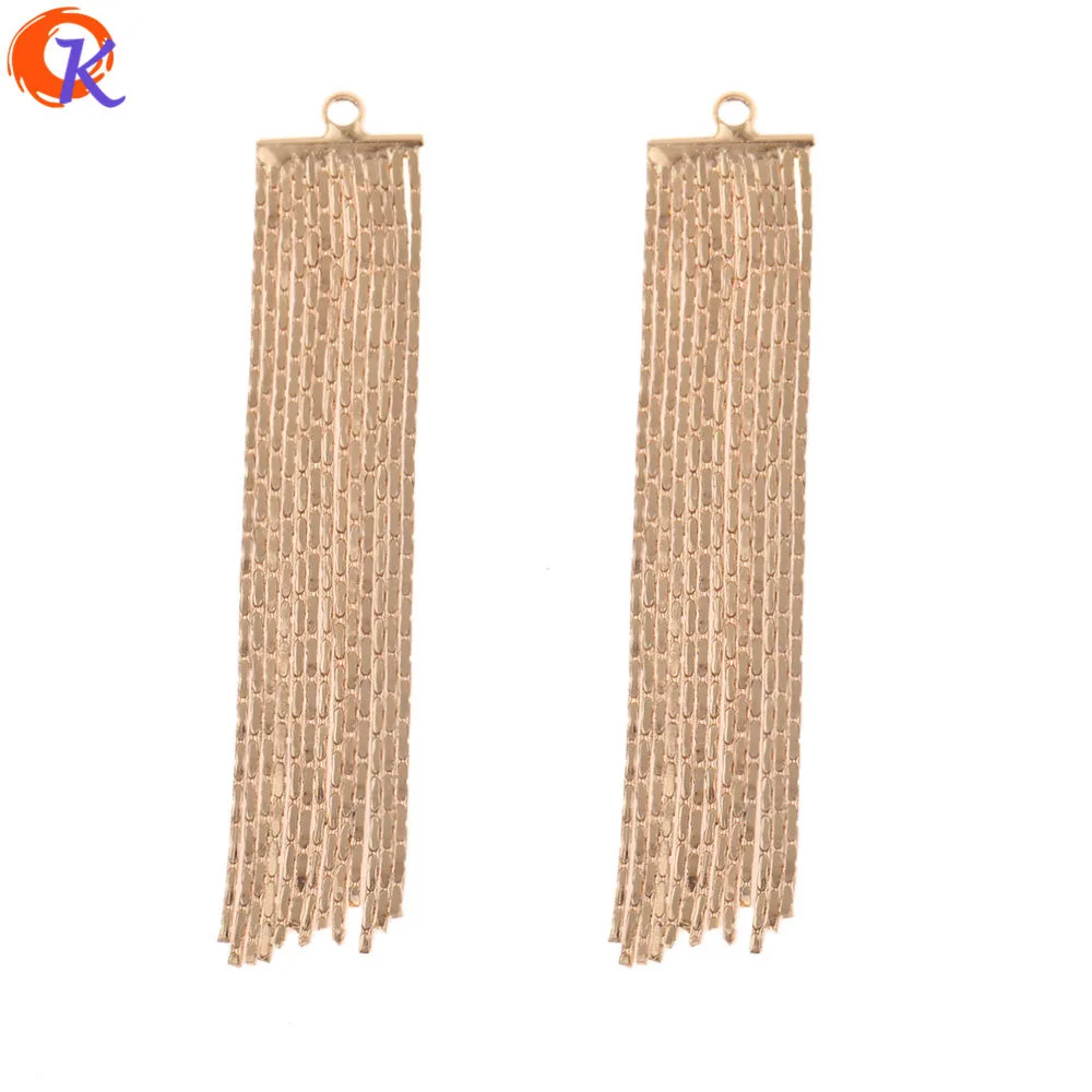 Gold Сердечный дизайн 20 шт 9*47 мм ювелирные аксессуары/DIY Изготовление сережек/ПОДЛИННОЕ золотое покрытие/форма цепи/ручная работа/фурнитура для сережек - Цвет: Gold