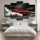 Картины с изображением спортивного автомобиля, Шевроле Камаро, 5 шт., настенные картины для гостиной, без рамки, картины, настенные декорации