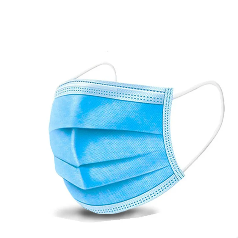 

100Pcs Disposable Masks 3-layer Non-Woven Masks Anti Dust Mouth Face Mask Protection Soft Protective Mask