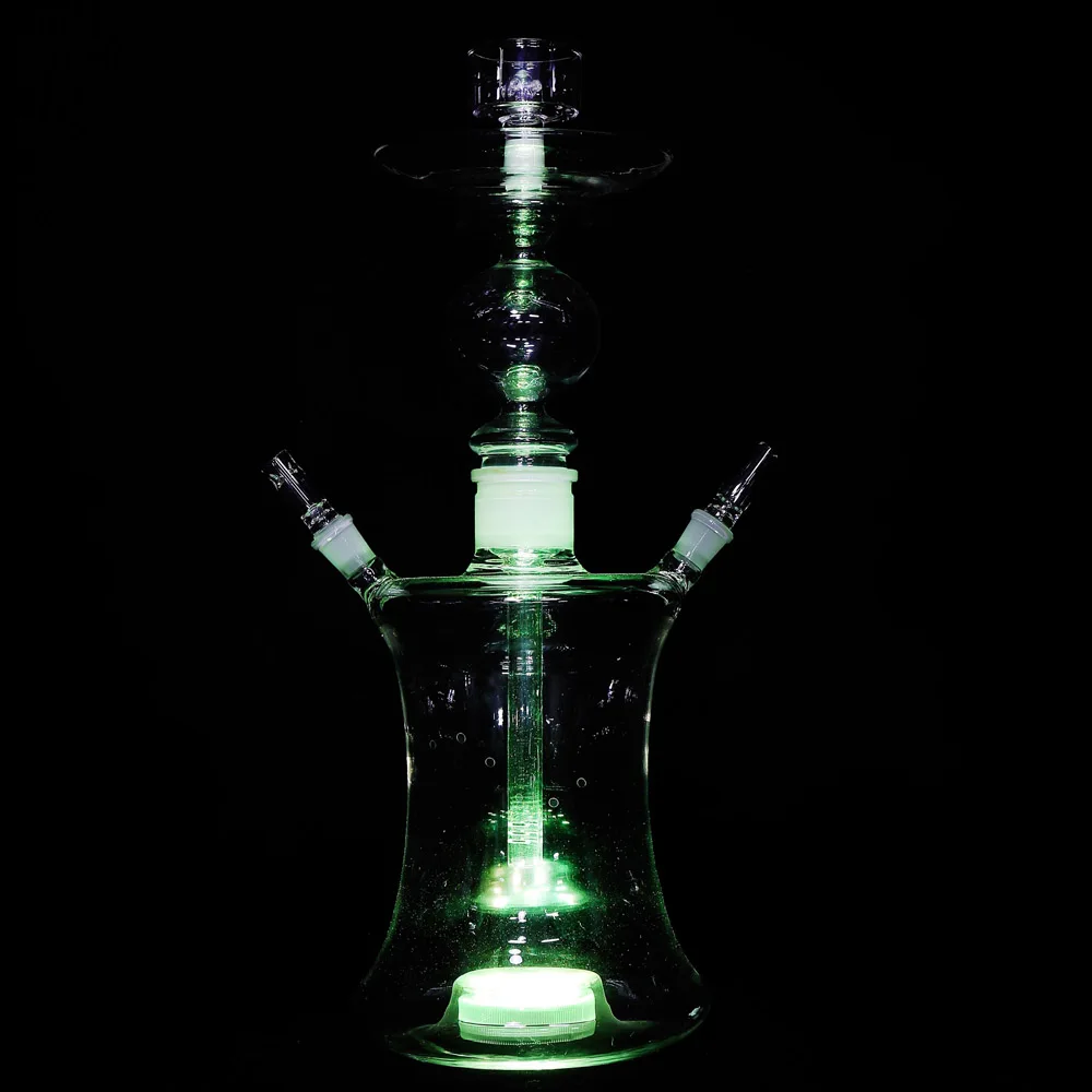 Полный набор кальян для табака наргильный Sheesha аксессуары со светодиодной подсветкой Narghile стеклянная колба кальян Бонг для курения