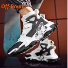 Мужские повседневные ботинки без шнуровки, теннисная обувь для баскетбола, бега, кроссовки, вязаная спортивная обувь на платформе для скейта, тренировок, размер 46