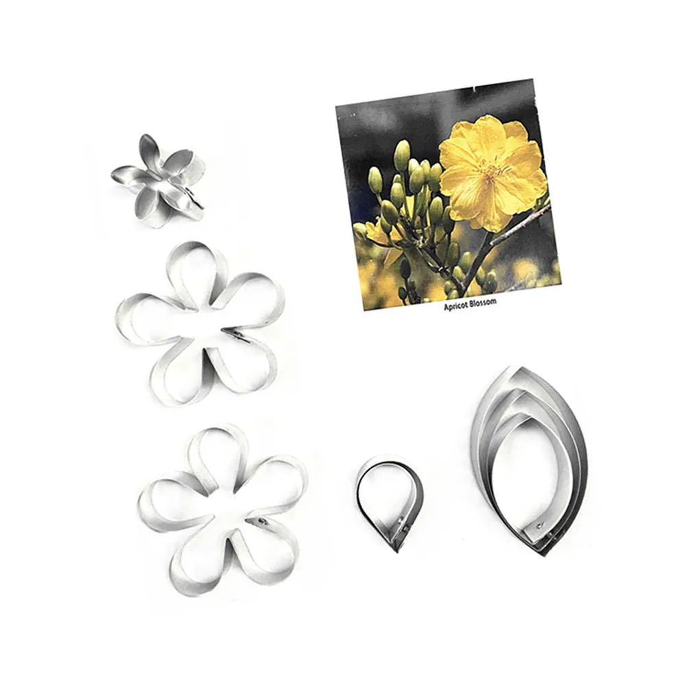 Абрикосового цвета помадки сахарные ножи для цветов украшения выпечки тортов