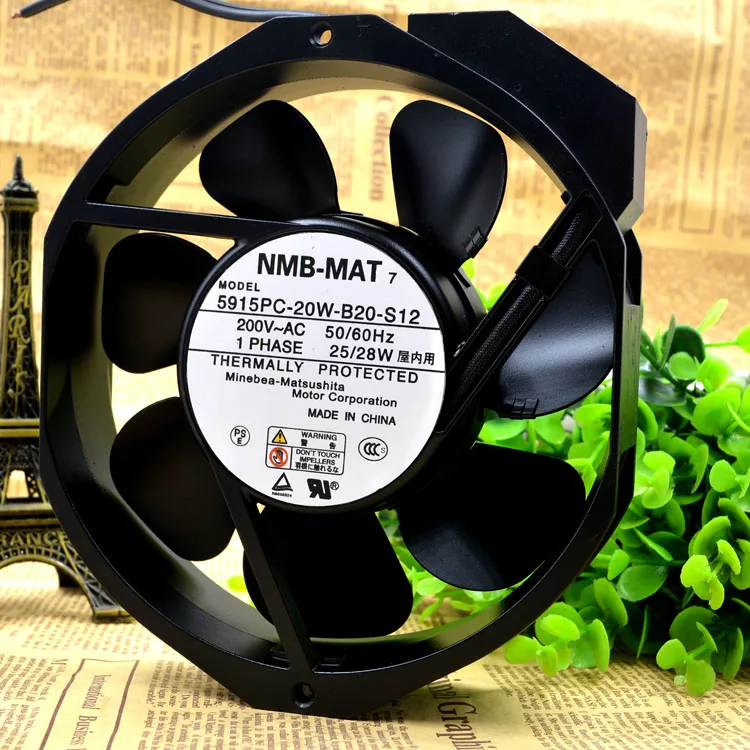 

Then 5915PC-20W-B20-S12 200vac 17238 All-Metal High Temperature Cooling Fan