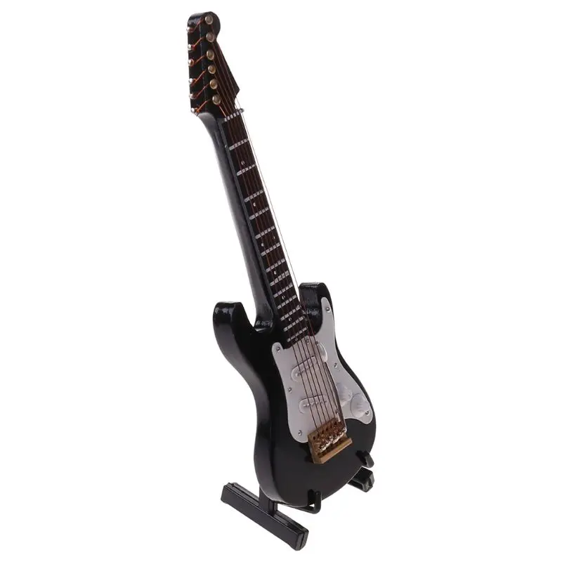 2022 New 14cm Mini Electric Guitar Model Miniature Guitarra Replica Gift with Case Stand | Спорт и развлечения