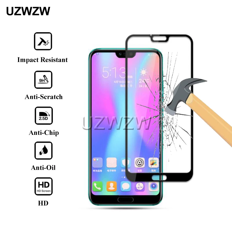 2 шт. для huawei Honor 10/Honor 10 Lite, полное покрытие, защита экрана, защитное закаленное стекло для huawei Honor 10 Lite, стекло