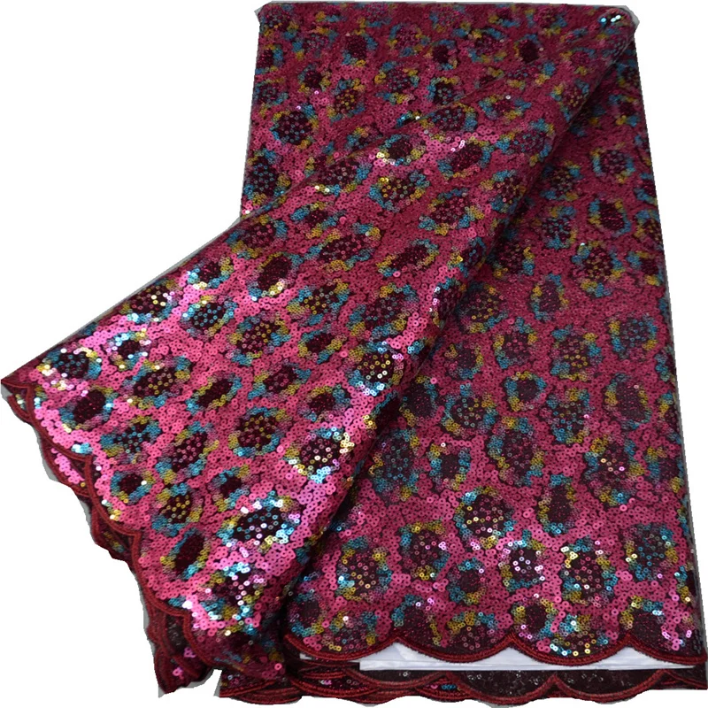 

Африканская кружевная ткань, 5 ярдов, 2022, высококачественные блестки, французское Сетчатое кружево, нигерийский Свадебный кружевной матери...