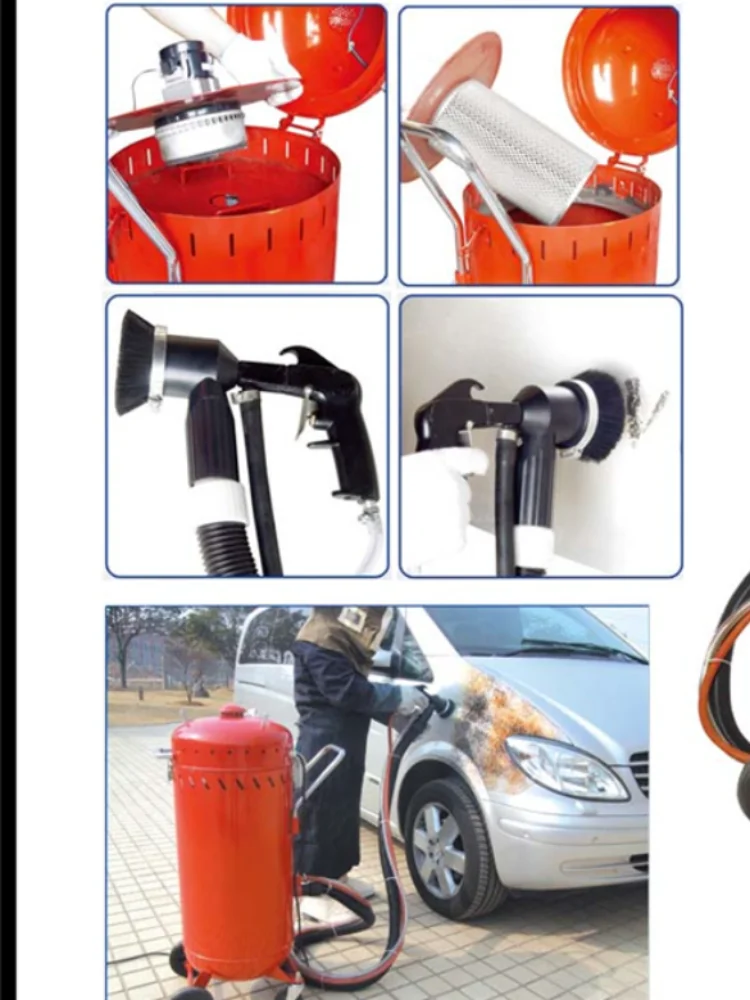 28 галлонов переработанный резервуар для пескоструйной обработки Портативный