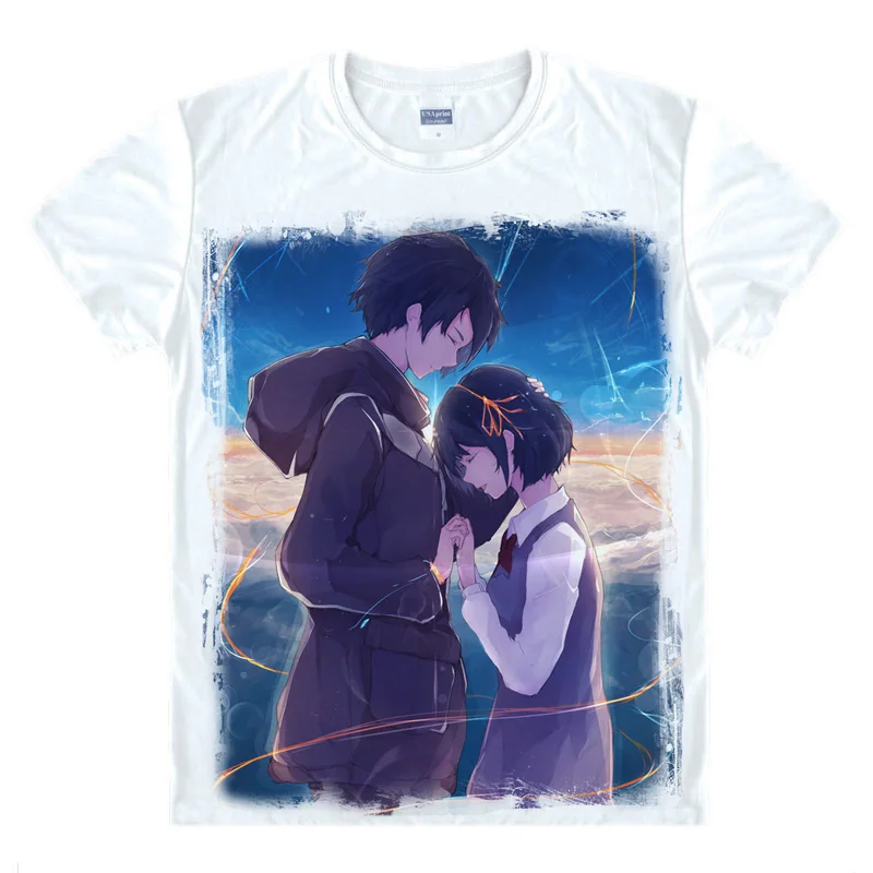 Футболка Kimi No Na Wa С принтом Tachibana Taki футболки для косплея топы Мужская забавная