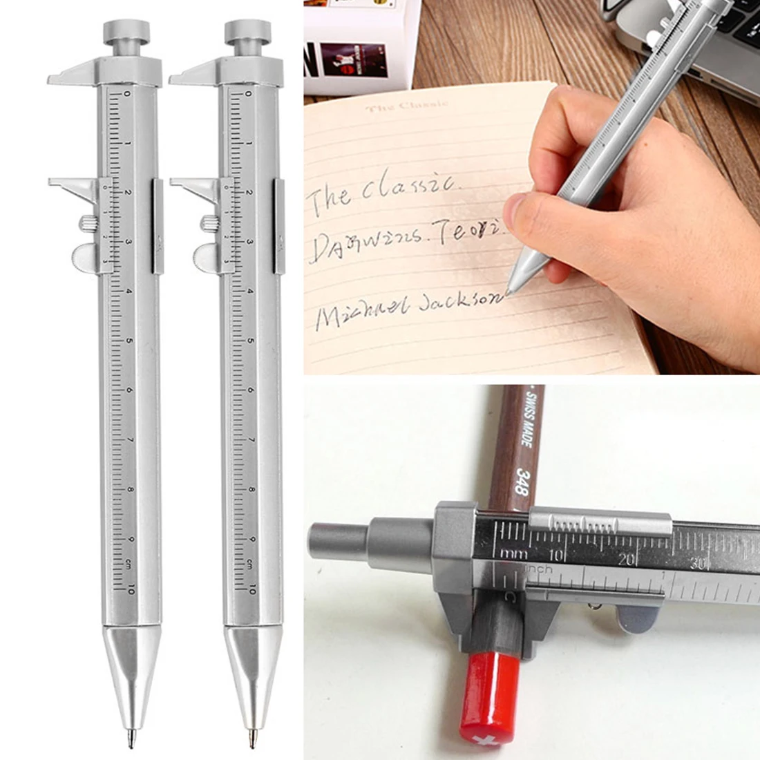 

Multifunctional caliper pen ballpoint pen ballpoint pen gel pen vernier caliper roller type ballpoint pen creative stationery