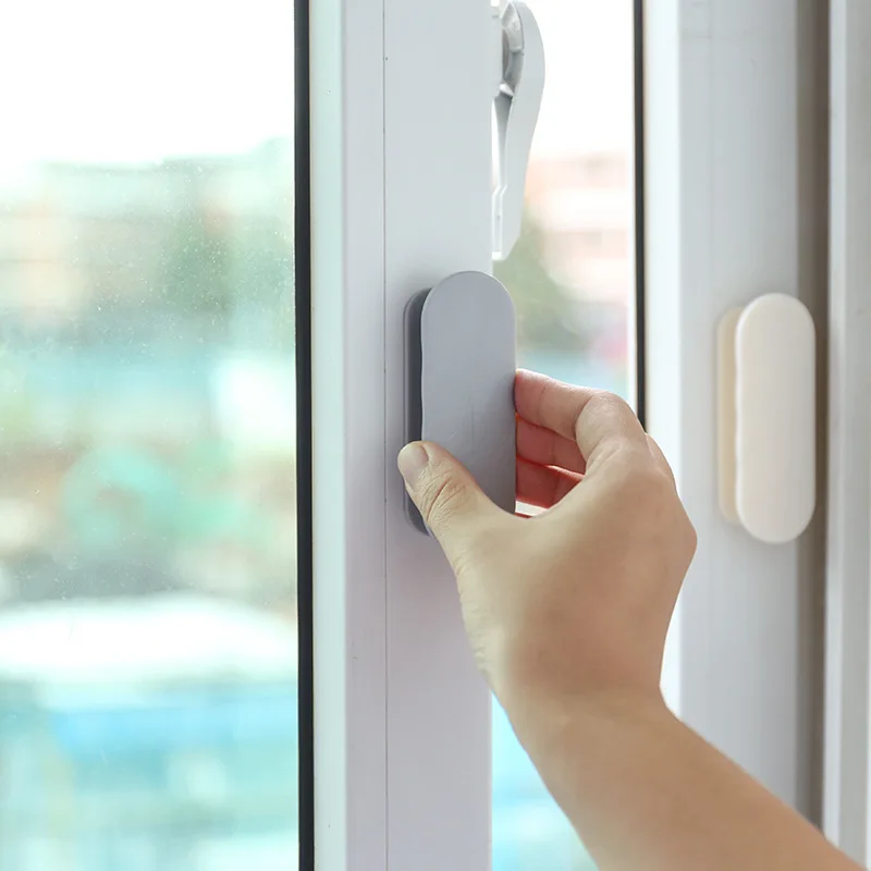 

1 pcs Paste Multi-purpose Handle Home Rectangular Handle Glass Door And Window Sliding Door Push-pull Auxiliary Door Handle