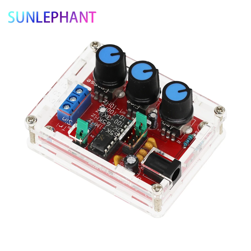 Функциональный генератор сигналов DIY Kit синус/треугольник/квадратный выход 1 Гц