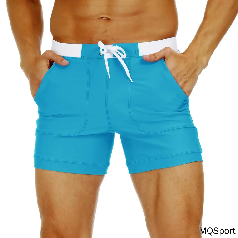 

Men's Swimwear Sexy Boxer Shorts Swim Trunks Adult Beach Pants Boxer Shorts Plus Size Tight and Relaxed Solid Pants Summer