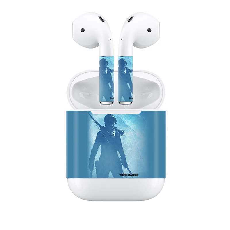 Для Apple AirPods 2 Наушники стикер Наушники DIY индивидуальная Наклейка виниловая камуфляжная Кожа Беспроводная зарядка наклейка на коробку
