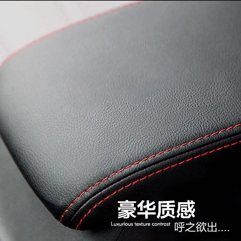 Автомобильный центральный подлокотник из микрофибры кожаный чехол с отделкой