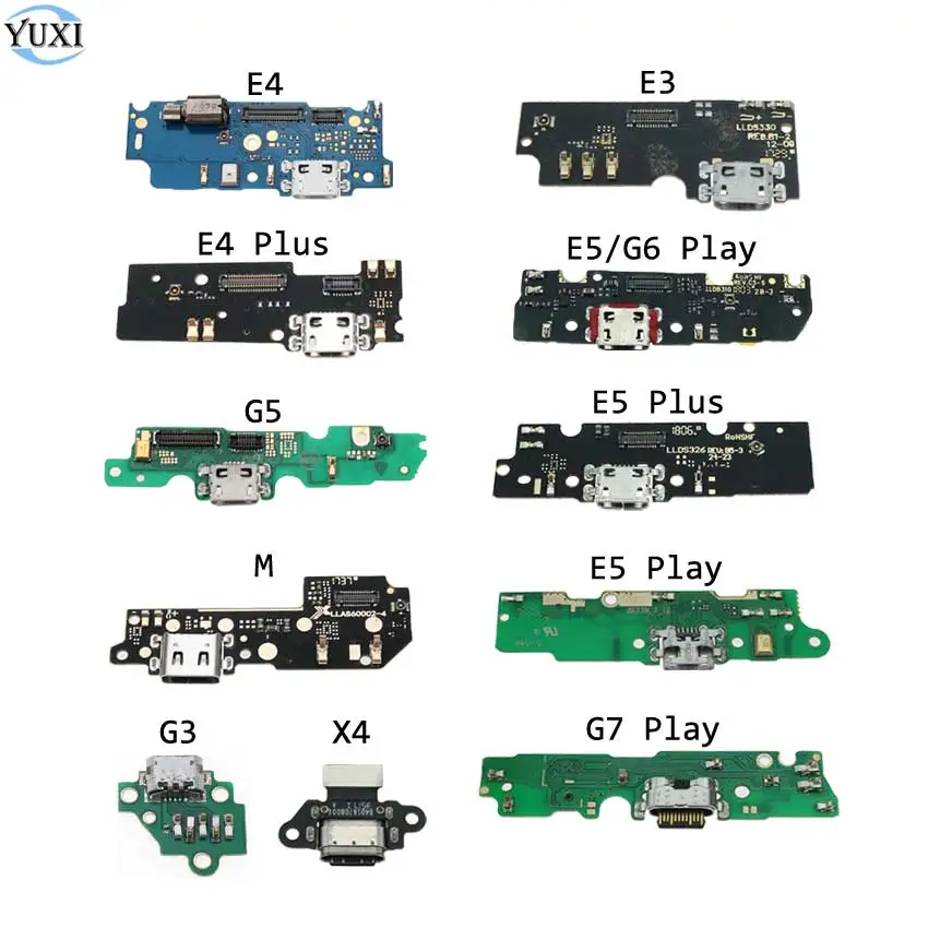 

YuXi USB Charging Port Dock Plug Jack Connector Charge Board Flex Cable For Motorola Moto M E3 E4 E5 Plus G3 G5 G6 G7 Play