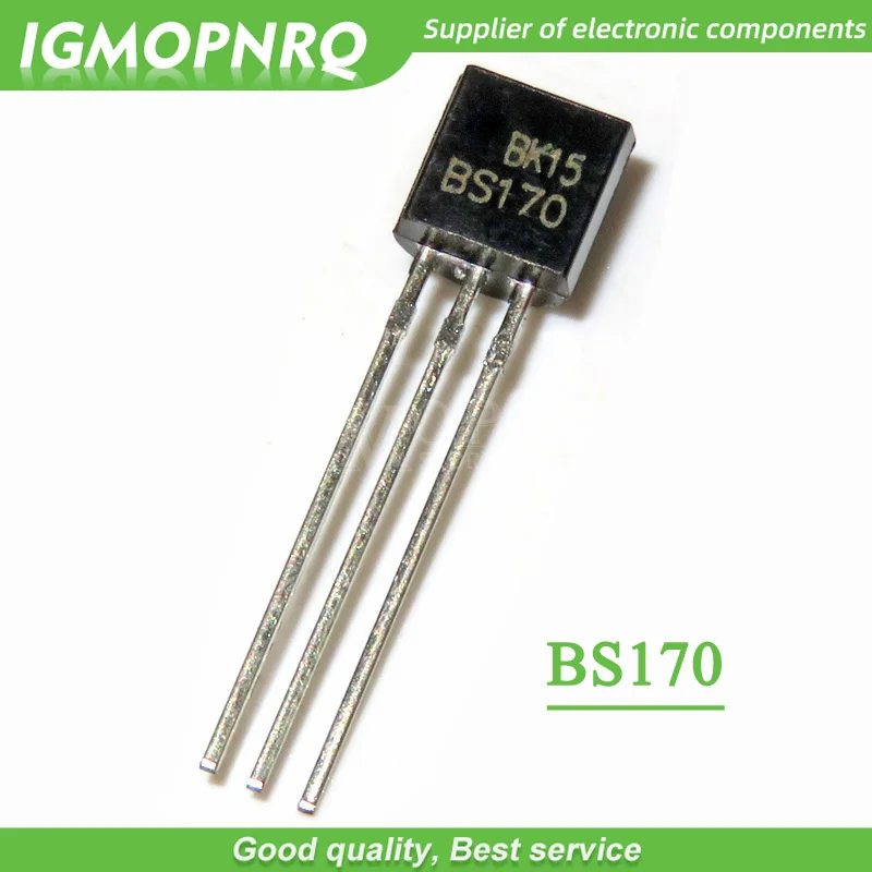 20pcs BS170 MOSFET N Channel 60V 50mA TO 92 0.5A / 600V новый оригинальный FET|n-channel mosfet| |