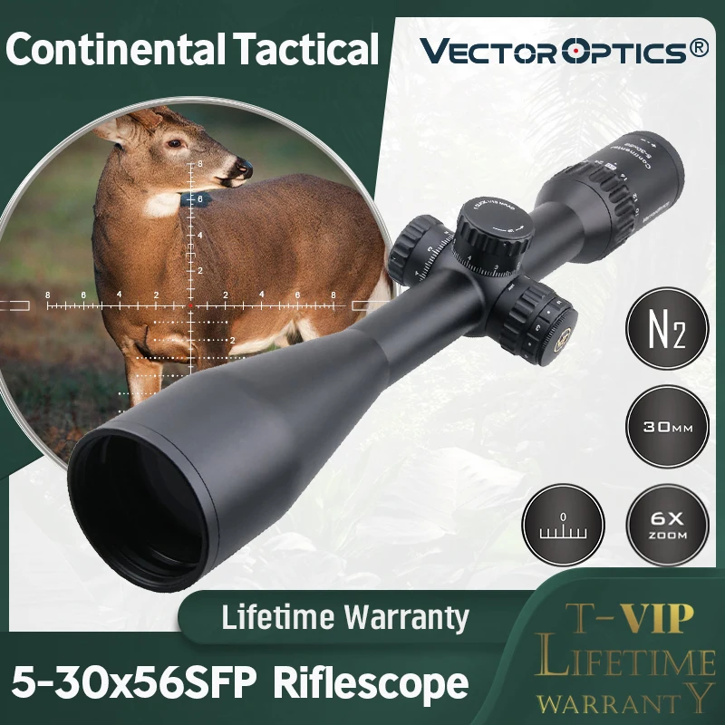 Vector Optics Continental 5-30x56 Tactical Rifle Scope Hunting Riflescope 1/10 MIL German Optical HD Glass 90% Light Lapua .338 | Спорт и