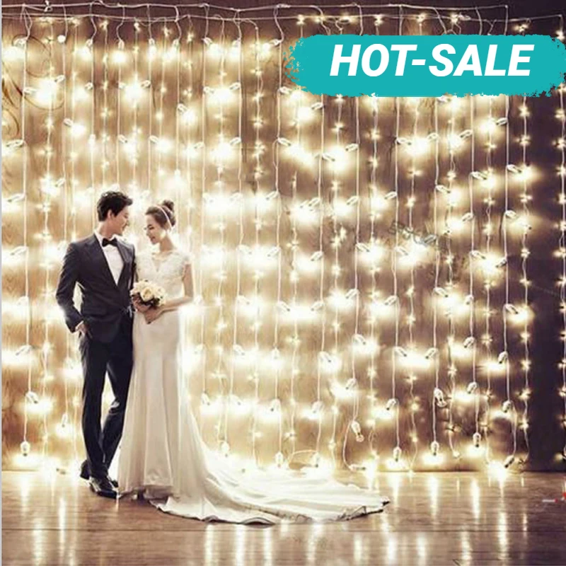 

YLANT Fairy Lights 6*3M Led Garland Icicle Curtain String Lights 600 LED Party Christmas Decorations 2019 Gifts for