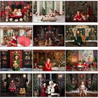 MOCSICKA Фотофон по индивидуальному заказу, Рождественская елка свет венки камин носки-игрушки День рождения фон фотосессия Фотостудия