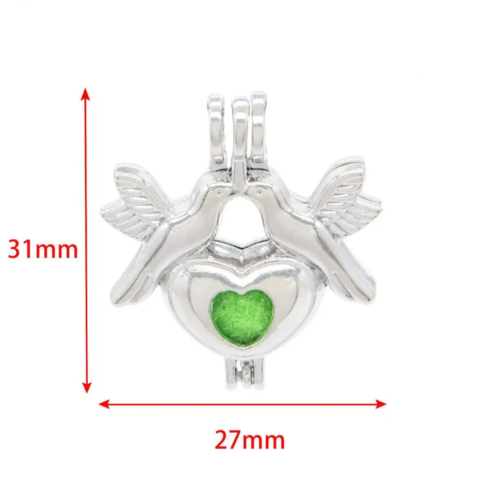 1 шт Любовь Птица Сердце мир голубь животное жемчужное колье с кулоном в виде