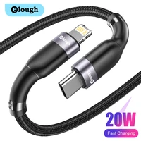 elough 20w usb c cable pd for iphone 13 12 11 xr xs pro max fast charging type c charger cable for ipad macbook usb c pd cord