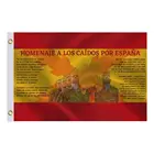 Флаг Испании с крестом бордового дерева и поэма из гимна испанской армии, уважение окажущимся в Испании