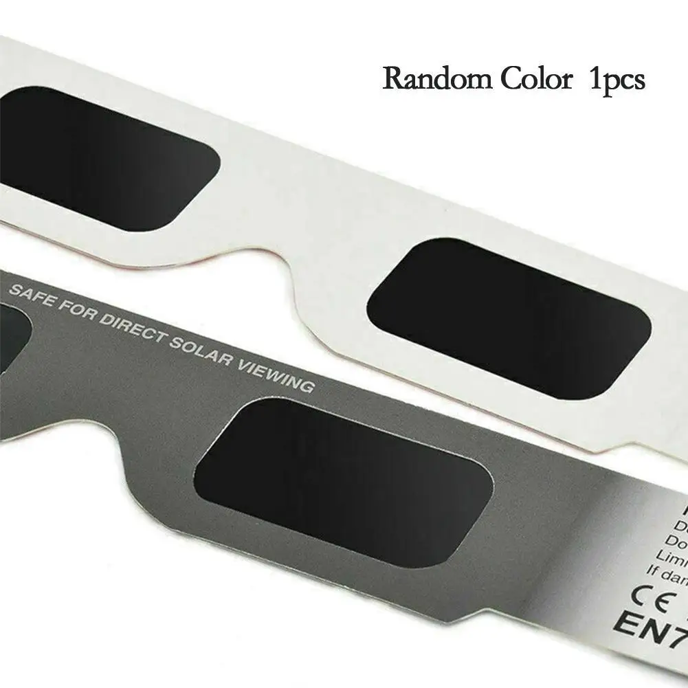 

5Pcs White Framed Paper Solar Eclipse Glasses Annular Random Solar Total Eclipse Glasses Color Eclipse Glasses I4L4