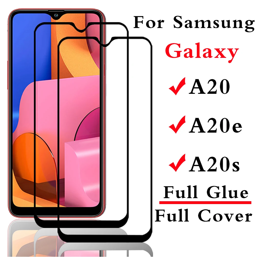 9D закаленное стекло на galaxy A20 A20e A20s чехол Защитное для samsung s e A 20e 20 оболочка