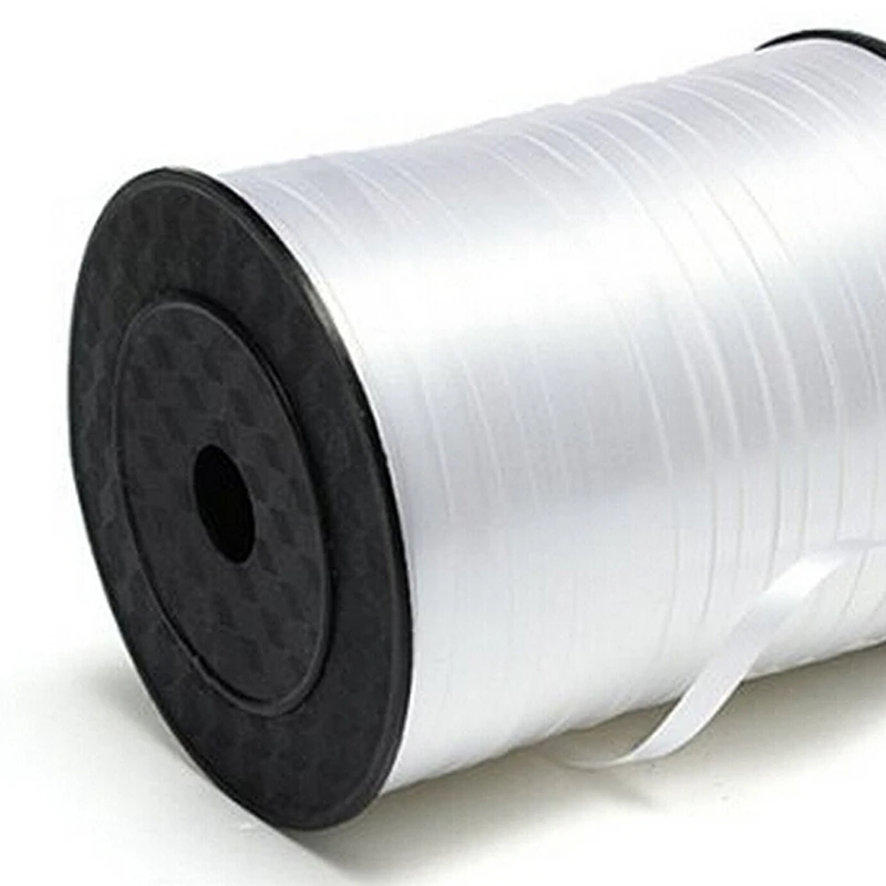 

5mm Roll Curling Balloon Ribbon 500yd White