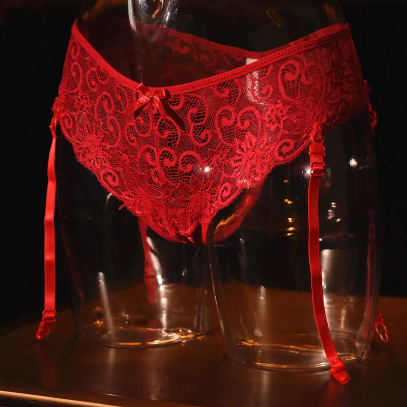 Сексуальная женская свадебная подвязка размера плюс полый Пояс для чулок