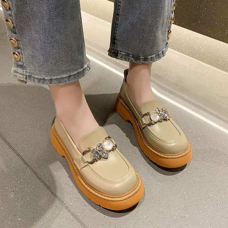 

Loafers women's 2021 spring new student small leather shoes single shoes