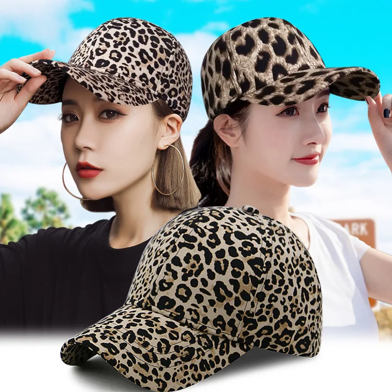 

Women's Hat Baseball Hat Unisex Sports Hat Cheetah Animal Logo Camping Animal Retro Leopard Print Hat Adjustable Leisure Tide