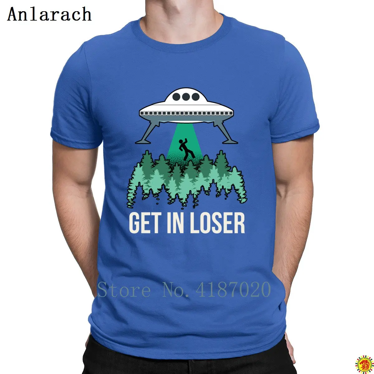 Футболка с надписью Get In Loser Alien Abduction в стиле хип хоп летняя Стильная мужская