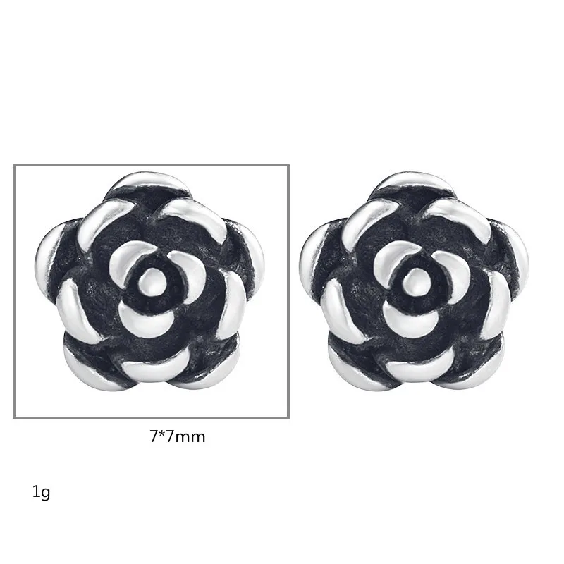 Женские серьги-гвоздики Flyleaf Винтажные серьги из стерлингового серебра 100% пробы