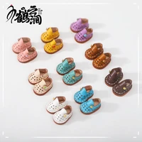 obitsu11 gsc plain holala baby shoes cow leather shoes hole shoes standing shoes