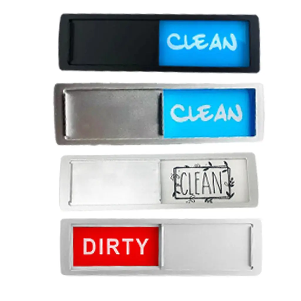 

Sleek Dishwasher Magnet Clean Dirty Sign Washing Machine Indicator Non-Scratching Strong Soft Magnet Reminder
