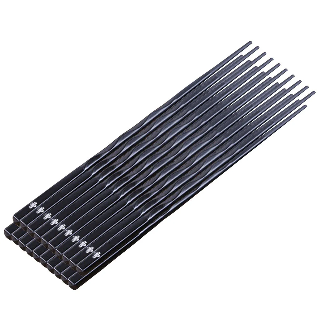 10 японских палочек для еды из сплава Нескользящие палочки суши китайские