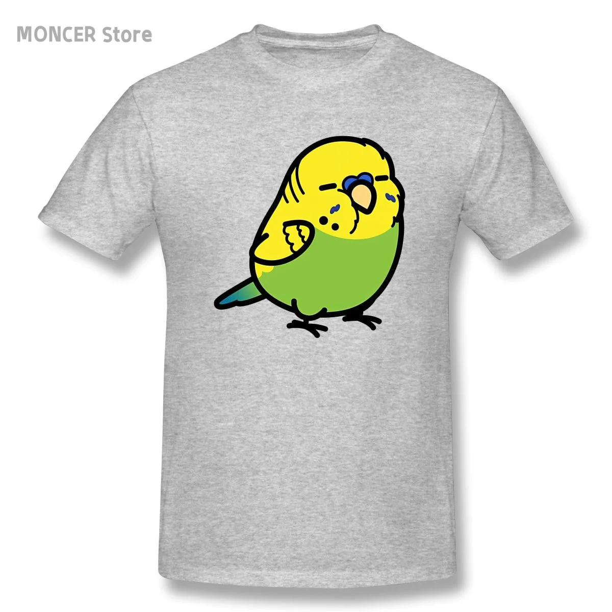 

Толстая Зеленая английская футболка Budgie, Повседневная Мужская/Женская футболка хлопковая футболка с коротким рукавом