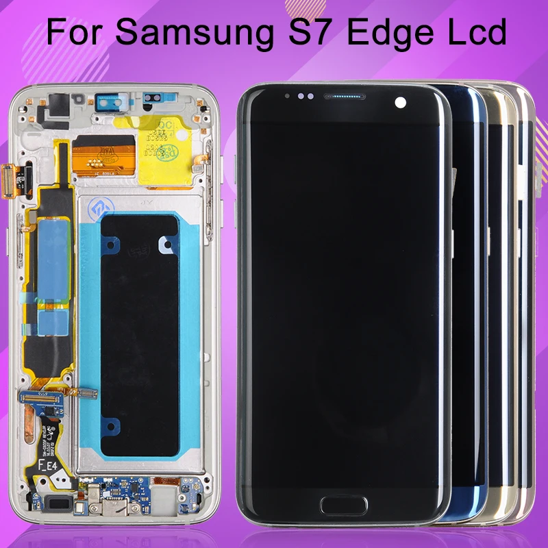 Catteny Super Amoled G935 Lcd для Samsung Galaxy S7 Edge G935F G935A G9350 сенсорный дисплей дигитайзер сборка