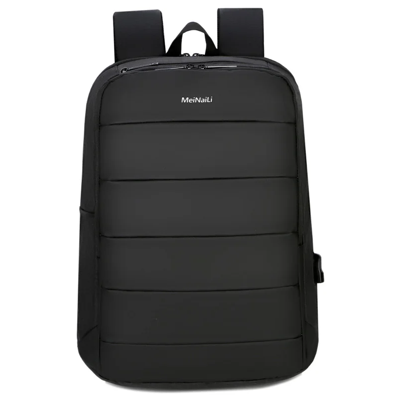 Black Backpack Деловые мужские рюкзаки с USB зарядкой, 15,6 дюймов, для ноутбука, водонепроницаемые, противоугонные, мужские, для путешествий, Mochila, черные, смарт-рюкзаки, сумки - Цвет: Black Backpack