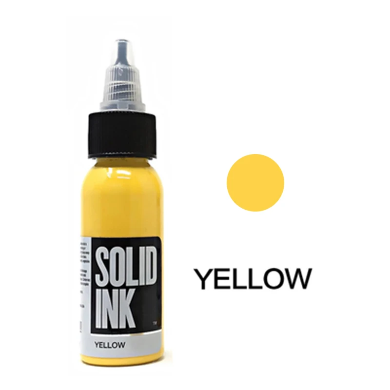 yellow Чернила для татуировки пигмент пигменты tinta tatuagem dermografo чернила для татуировки encre татуаж цвет - Цвет: yellow