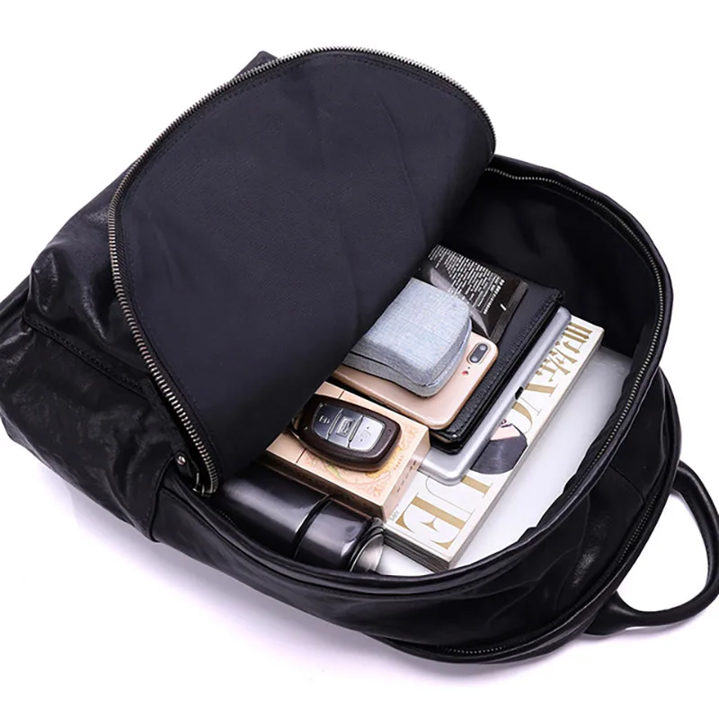 Стильный кожаный мужской рюкзак AETOO кожаная сумка на плечо для компьютера