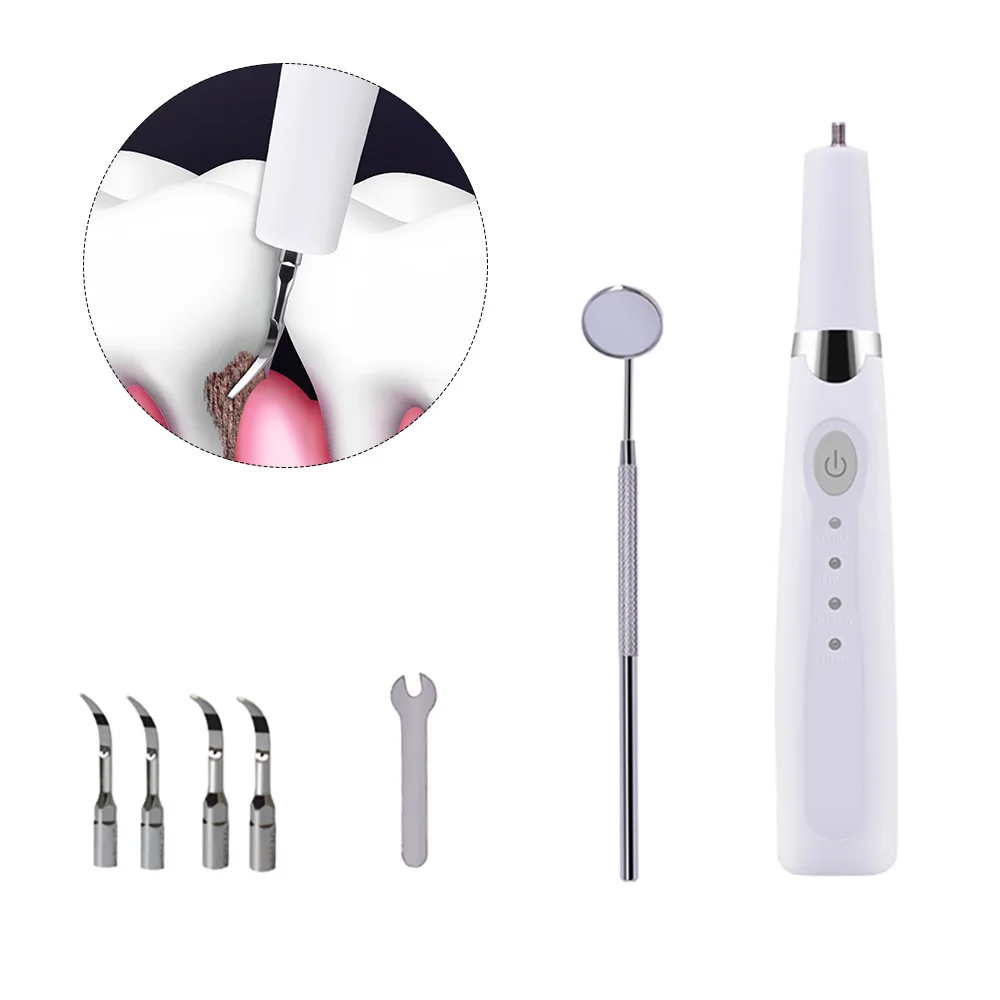

High Frequency Ultrasonic Vibration Water Flosser Electric Tooth Calculus Remover Sonic Dental Scaler Tooth Stains Teeth Cleaner