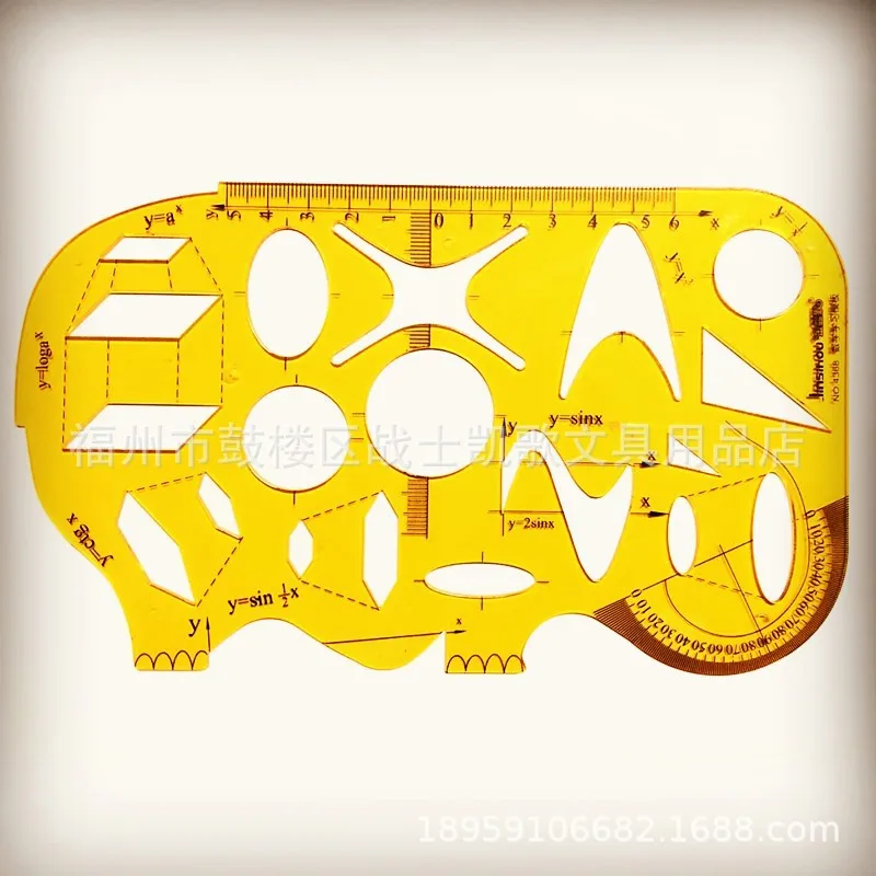 Золотая Обезьяна 4368 цифровой шаблон линейка полимер математический Шаблон