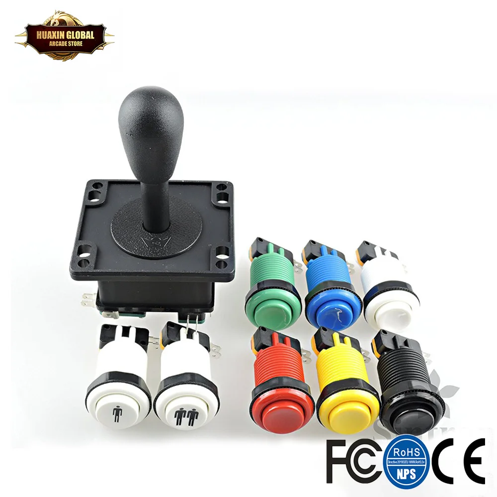 Аркадный набор сделай сам американский джойстик и Нажимные кнопки в стиле HAPP с