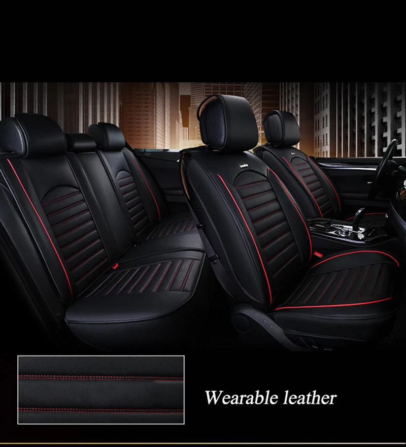 HeXinYan Leather Universal Car Seat Covers for Land Rover all models Freelander Range Evoque Sport Discovery auto styling | Автомобили и