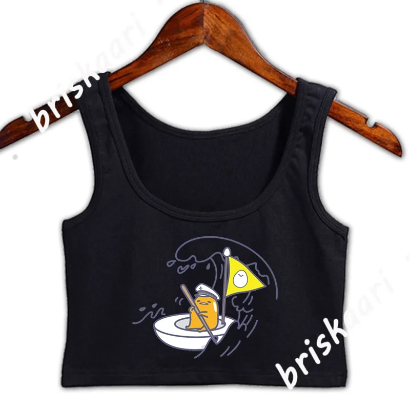 

Кроп-Топ женский летний с принтом в виде яиц