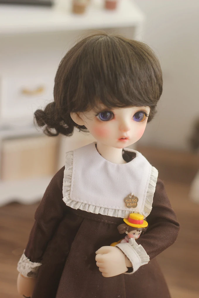 Bybrana 1 шт. bjd парик 1/3 1/4 1/6 1/8 имитация мохера цветок плетение